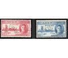 SG28s-29s. 1946 Set of 2. 'Specimen'. Brilliant fresh U/M mint..