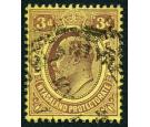 SG75w. 1908 3d Purple/yellow. 'Watermark Inverted'. Very fine us