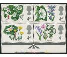 SG717af. 1967 4d Flowers. 'Slate-purple Omitted'. Brilliant U/M