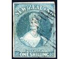 SG17.1857 1/- Blue-green. Superb fine used with beautiful colour
