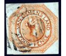 SG10. 1854 4d Orange. Superb fine used......