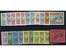 SG71-91. 1923 Set of 21. Brilliant fresh mint...