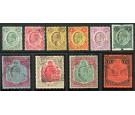 SG72-81. 1908 Set of 10. Superb used...