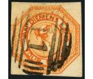 SG12. 1854 4d Yellowish-orange. Very fine used...