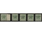 SG44-48. 1891 Set of 5 surcharges, superb fresh mint...