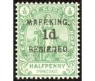 SG2. 1900 1d on 1/2d Green. Brilliant fresh mint...