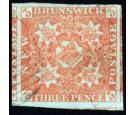 SG2. 1851 3d Dull red. Very fine used with huge margins...