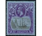 SG113. 1922 15/- Grey and purple/blue. Superb well centred U/M m