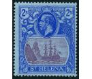SG108c. 1927 2/- Purple and blue/blue. 'Cleft Rock'. Very fine m