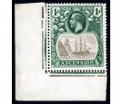 SG11c. 1924 1d Grey-black and deep blur-green 'Cleft Rock'. U/M 