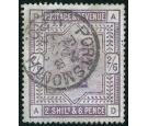 SG179a. 1884 2/6 Deep lilac on blued paper. Superb well centred.