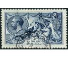 SG402. 1913 10/- Indigo-blue. Select superb fine well centred us