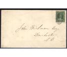 SG16. 1861 Immaculate local single rate cover from Richibucto...