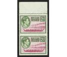 SG64a. 1939 2 1/2d Magenta and sage-green. 'Imperforate Between'