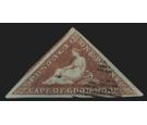 SG1a. 1853 1d Deep brick-red. An uncommonly large margined...