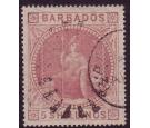 SG64. 1873 5/- Dull rose. Superb well centred used with...