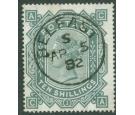 SG128. 1878 10/- Greenish grey. A brilliant fine...