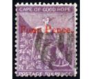 SG27 Variety. 1868 4d on 6d Deep lilac. 'Bar Omitted' Very fine 