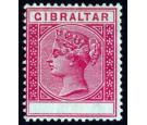 SG23b. 1889 10c Cermine 'VALUE OMITTED'. Superb fresh mint...