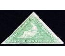 SG21a. 1863 1/- Pale emerald-green. Superb fresh mint with excel