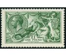 SG403. 1913 £1 Green. Superb fresh U/M mint...