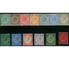 SG124-137. 1922 Set of 13. Superb fresh mint...