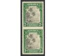 SG111a. 1932 2d Black and green. 'Imperforate Between'. Brillian