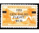 SG235b. 1933 $4.50 on 10c (Land of Heart's Delight) Orange-yello