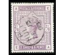SG178. 1884 2/6 Lilac. Brilliant fine well centred used...