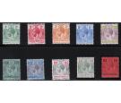 SG101-110. 1913 Set of 10. Brilliant fresh mint...