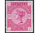 SG180. 1883 5/- Rose. Superb fresh well centred mint...