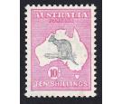 SG43. 1917 10/- Grey and pink. Brilliant fresh well centred mint