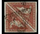 SG1a. 1853 1d Deep brick-red. Choise used pair...