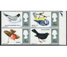 SG696af 1966 Birds. 4d Multicoloured. 'Emerald-green Omitted'. U