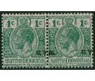 SG114a. 1916 1c Green. 'Overprint Inverted'. A brilliant fresh..