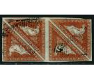 SG3a. 1853 1d Brown-red. A very fine used block of four...