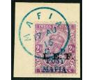 SG M36. 1915 2a Purple. Brilliant fine used on piece...