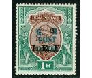 SG M42Var. 1915 1r Red-brown and deep blue-green. 'H/S Double'..