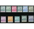 SG105-115. 1892 Set of 11. Superb fresh mint...