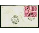 SG3. 1900 (May 3). 3d on 1d Carmine. Cover to Cape Town (Norther