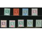 SG84-93. 1904 1c to $5. Set of 9. All superb fresh mint...