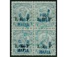 SG M33. 1915 3p Grey. A superb fine used block...