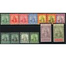 SG149-156. 1913 Set of 8 with some extra shades, superb mint...