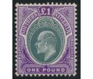 SG32ab. 1907 £1 Green and violet. Brilliant fresh mint...