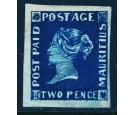 SG4. 1848 2d Indigo-blue. Earliest. MAGNIFICENT...