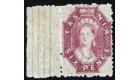 SG76. 1865 6d Reddish mauve. Brilliant fresh sheet marginal...