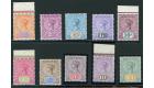 SG216-225. 1892 Set of 10. Brilliant fresh U/M mint...