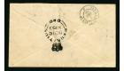 SG40. 1859 2d Deep blue. 'SHERWIN' Pair On Cover...